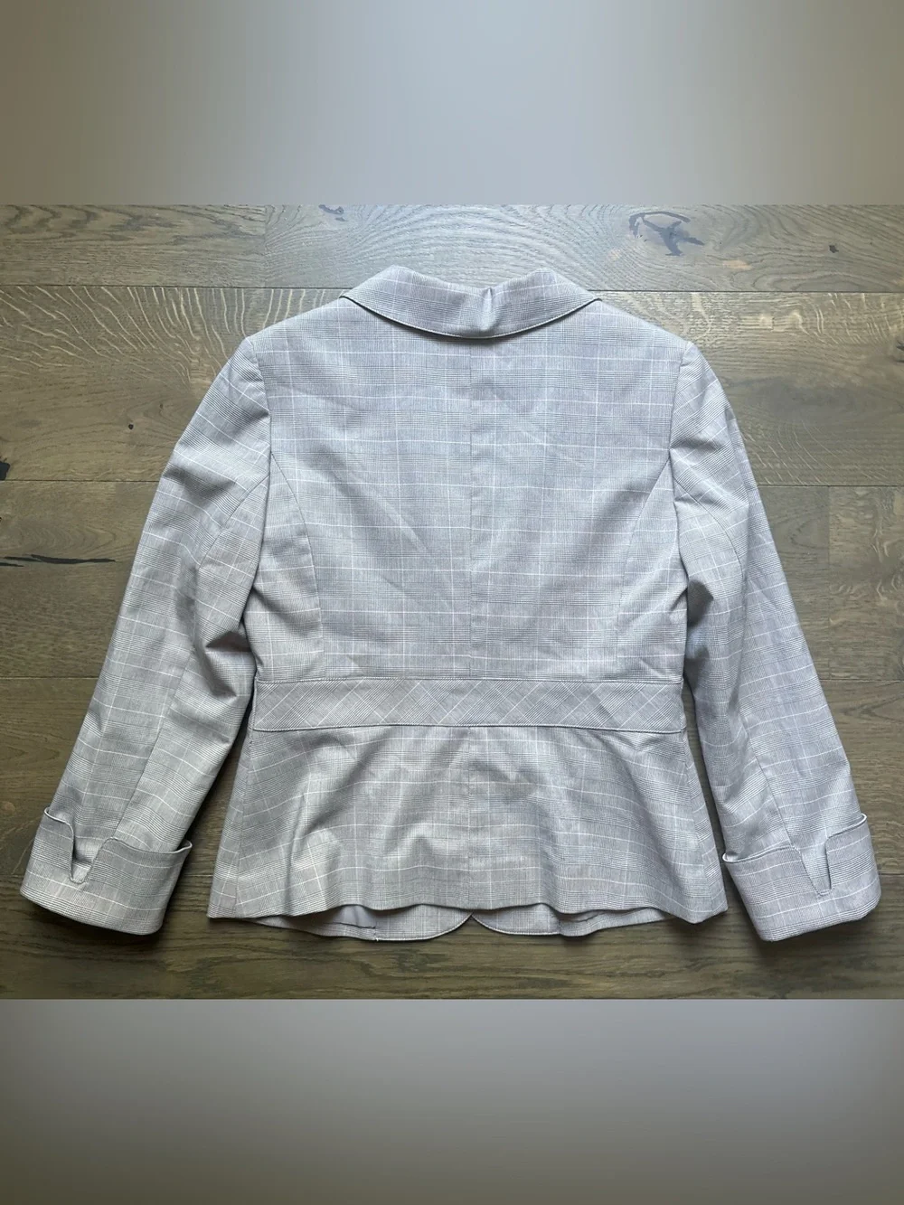 Y2K H&M Suit Fitted Skirt & Blazer In Light Gray Size Blazer 8 / Skirt 6
